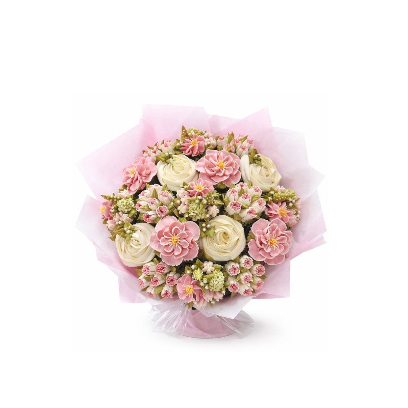 Blush Garden Muffin Bouquet
